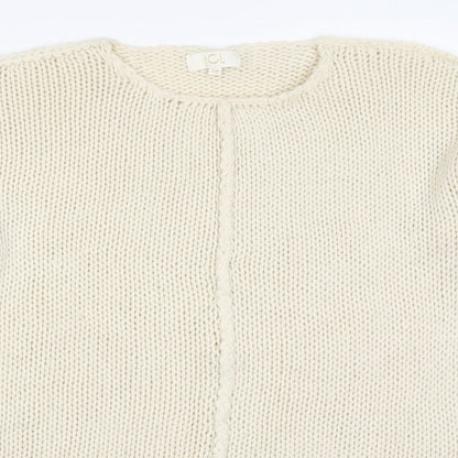 Womens UK Size One Size JCL Beige Pullover Jumper