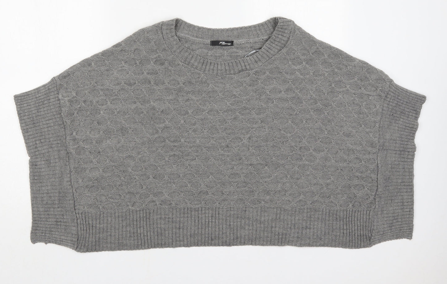 Jane Norman Womens Grey   Jacket Poncho Size 10