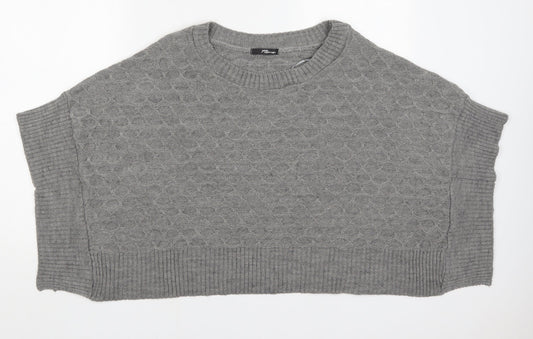 Jane Norman Womens Grey   Jacket Poncho Size 10