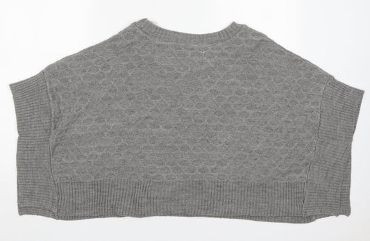 Jane Norman Womens Grey   Jacket Poncho Size 10