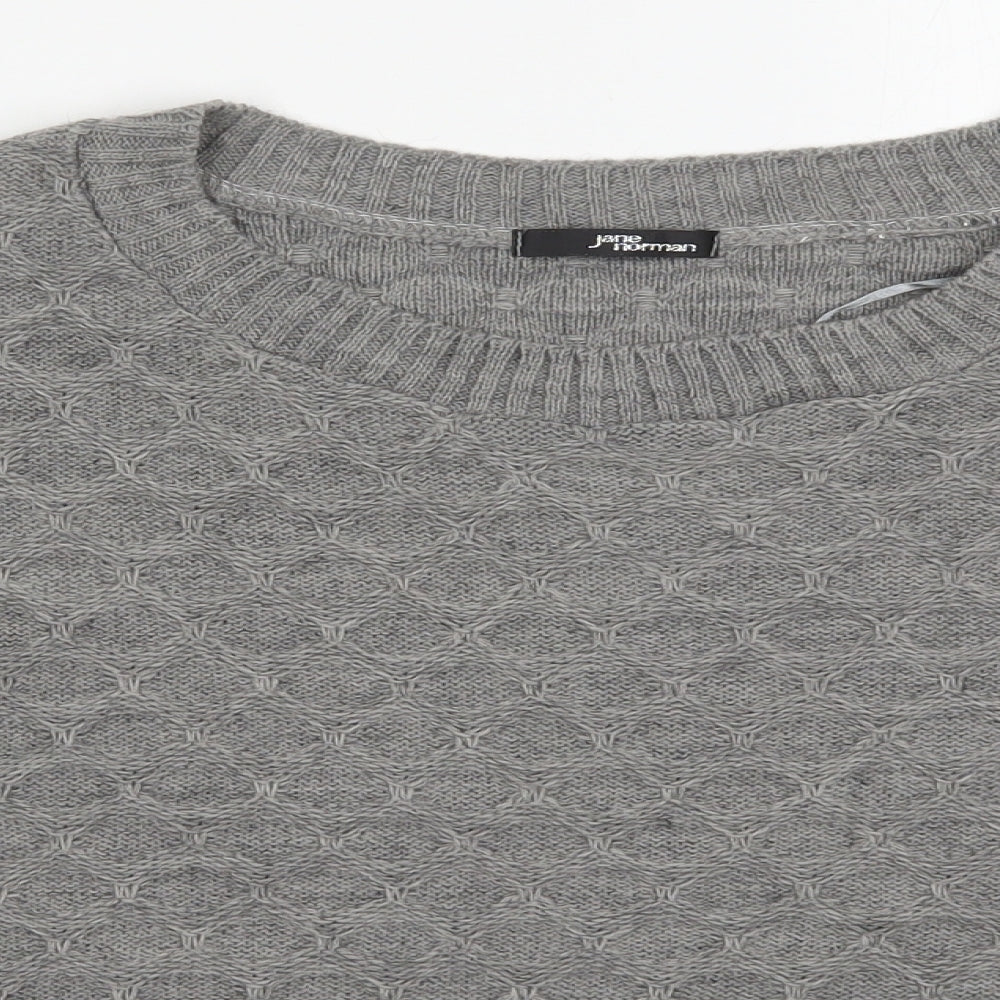 Jane Norman Womens Grey   Jacket Poncho Size 10