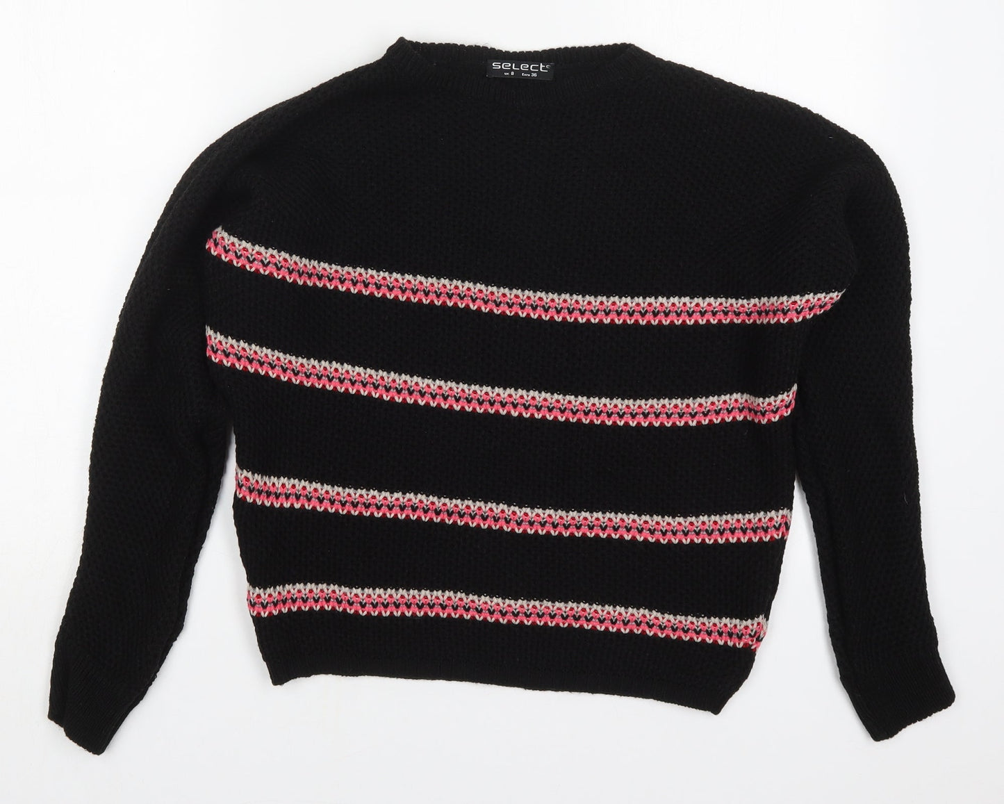 Womens UK Size 8 Select Black Pullover Jumper