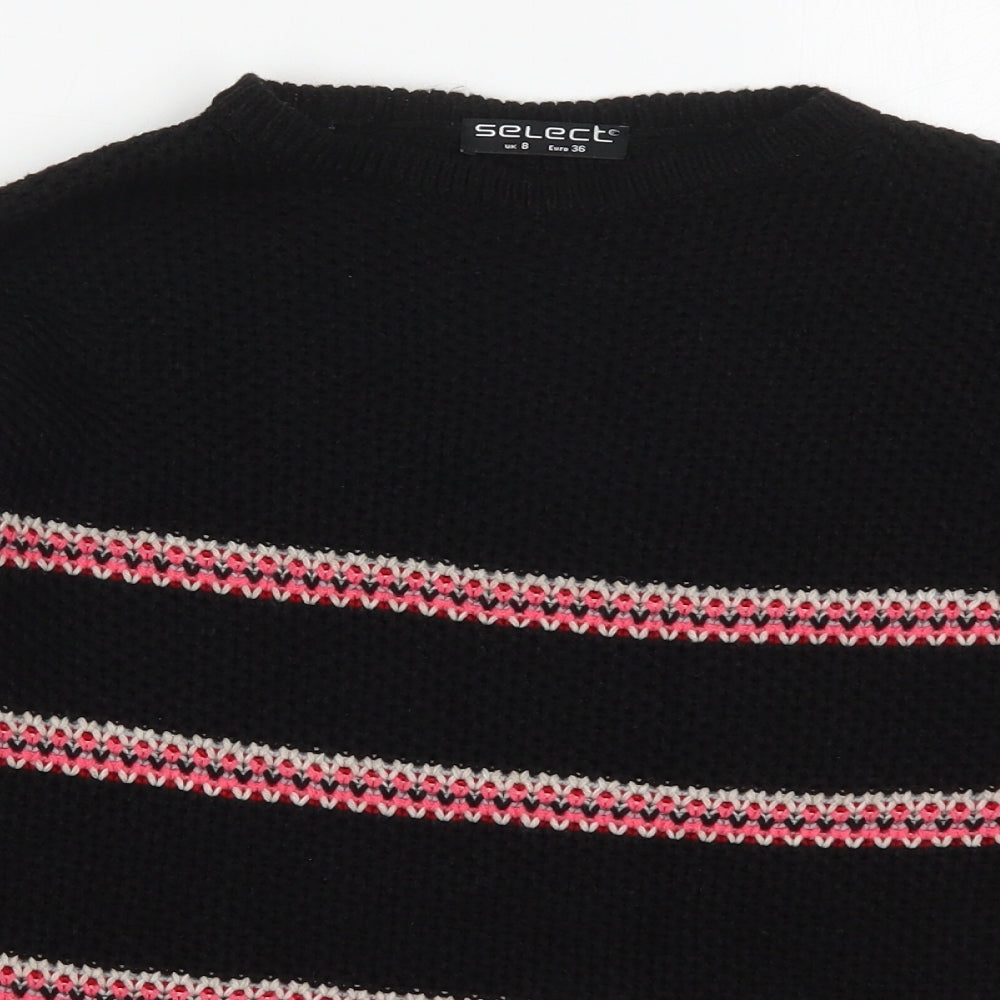 Womens UK Size 8 Select Black Pullover Jumper