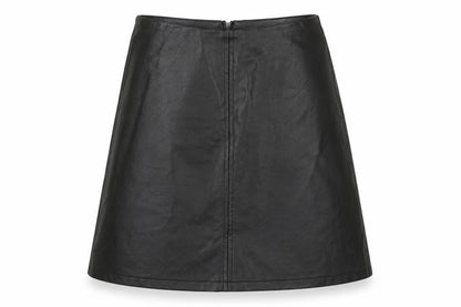 Primark Womens Black  Polyester A-Line Skirt Size 6   Zip