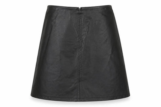 Primark Womens Black  Polyester A-Line Skirt Size 6   Zip