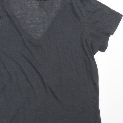 Womens UK Size S H&M Grey Basic T-Shirt