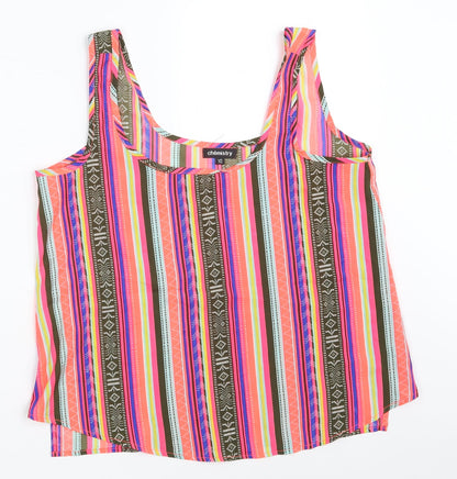 Womens UK Size 10 Chemistry Multicoloured Camisole Tank