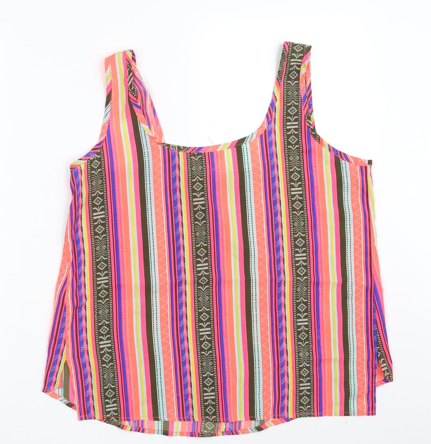 Womens UK Size 10 Chemistry Multicoloured Camisole Tank