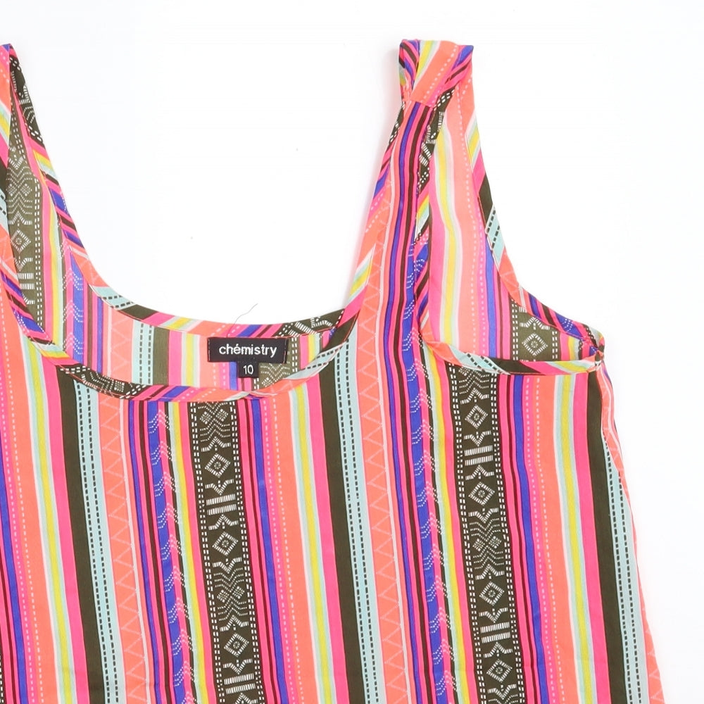 Womens UK Size 10 Chemistry Multicoloured Camisole Tank