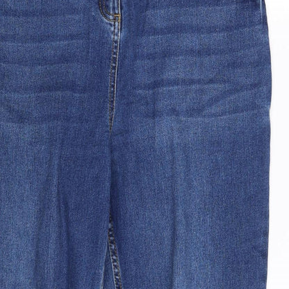 Mens UK Size 16 Papaya Regular Fit Straight Blue Jeans
