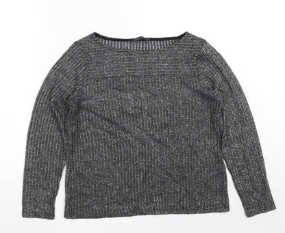 Womens UK Size 14 Marks and Spencer Black Pullover Sweatshirt