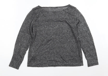 Womens UK Size 14 Marks and Spencer Black Pullover Sweatshirt