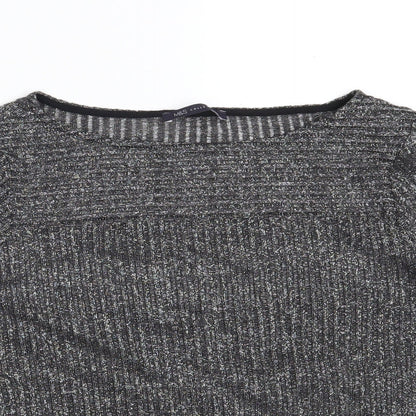 Womens UK Size 14 Marks and Spencer Black Pullover Sweatshirt