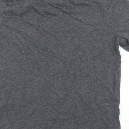 F&F Boys Grey  Cotton Basic T-Shirt Size 8-9 Years Crew Neck  - Chillin'