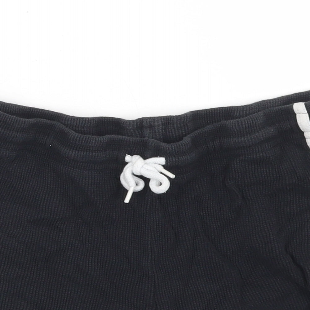 Primark Womens Black  Cotton Sweat Shorts Size S  Regular Drawstring