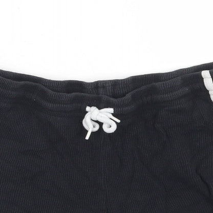 Primark Womens Black  Cotton Sweat Shorts Size S  Regular Drawstring
