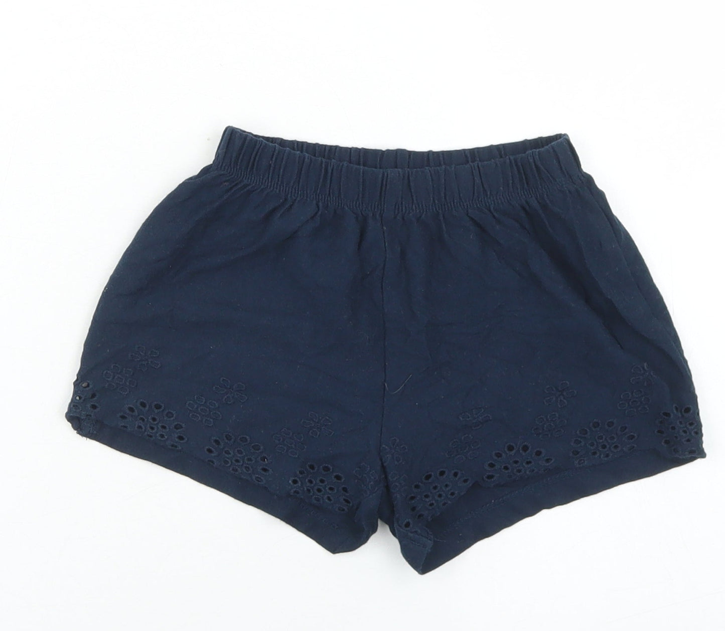 NEXT Girls Blue  Cotton Cropped Trousers Size 12-18 Months