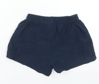 NEXT Girls Blue  Cotton Cropped Trousers Size 12-18 Months