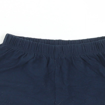 NEXT Girls Blue  Cotton Cropped Trousers Size 12-18 Months