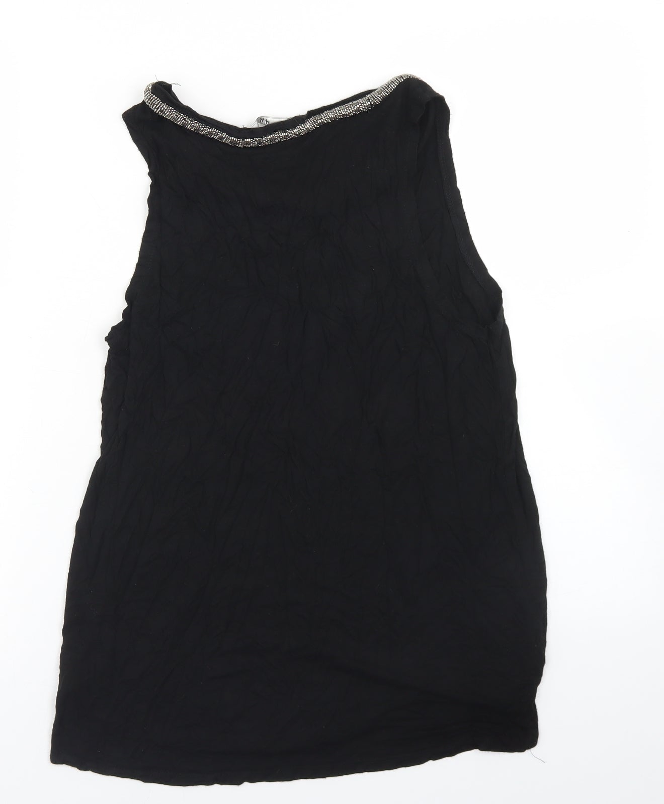 Womens UK Size M H&M Black Basic Tank