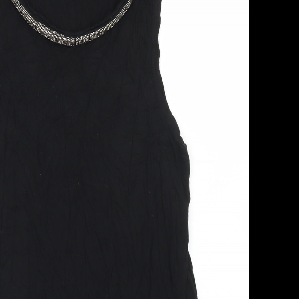 Womens UK Size M H&M Black Basic Tank