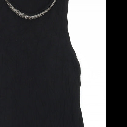 Womens UK Size M H&M Black Basic Tank