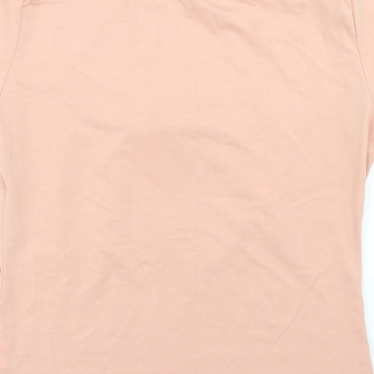 SheIn Womens Pink  Polyester Basic T-Shirt Size M Crew Neck - Perfume