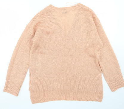 Womens UK Size XS Brave Soul Pink Pullover Jumper