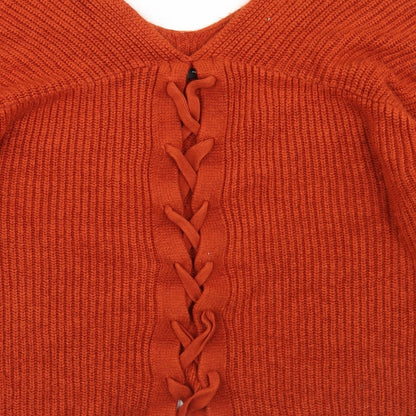 Womens UK Size M New Look Brown Pullover Jumper