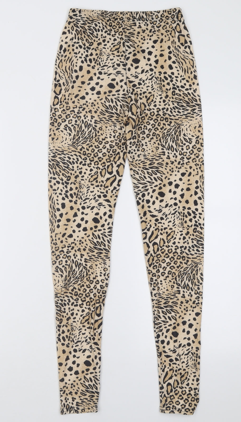 Womens UK Size 4 Miss Selfridge Regular Fit Capri Brown Trousers