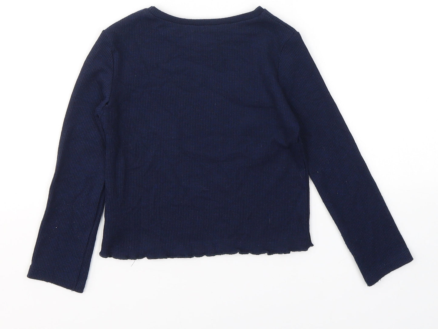 Angel Girls Blue  Polyester Pullover Casual Size 2-3 Years Round Neck