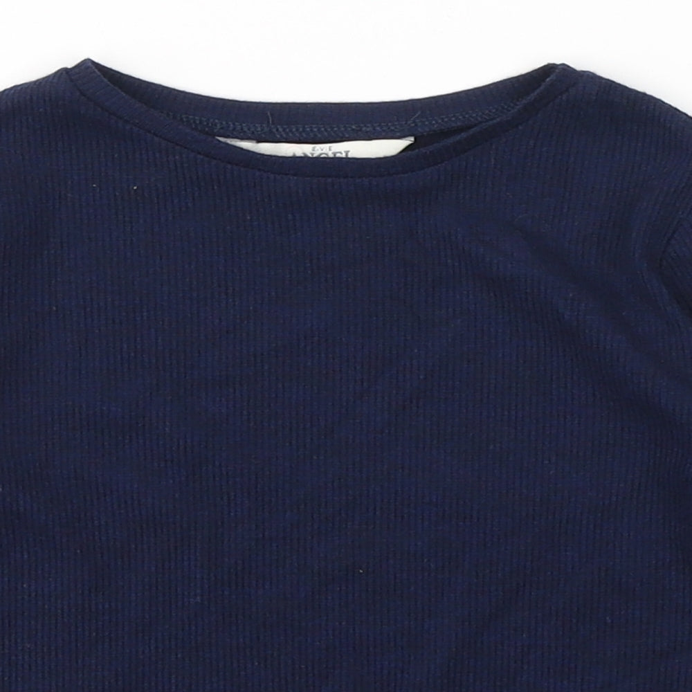 Angel Girls Blue  Polyester Pullover Casual Size 2-3 Years Round Neck