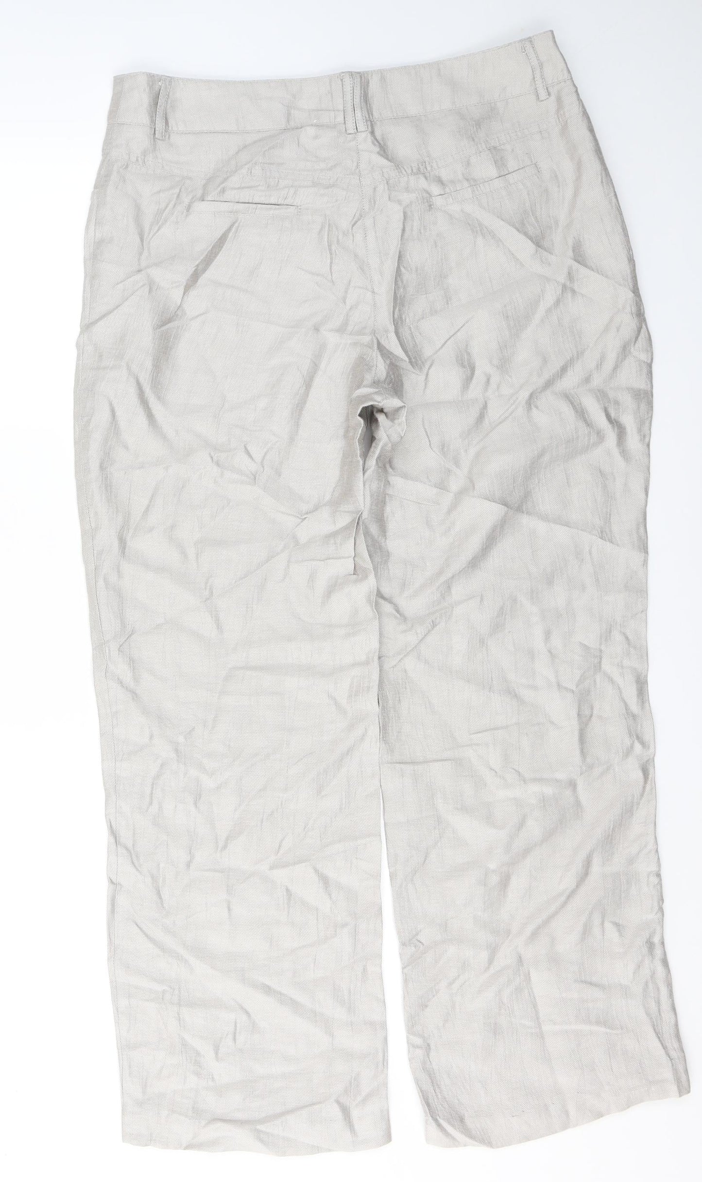 Womens UK Size 18 Gelco Regular Fit  Beige Trousers