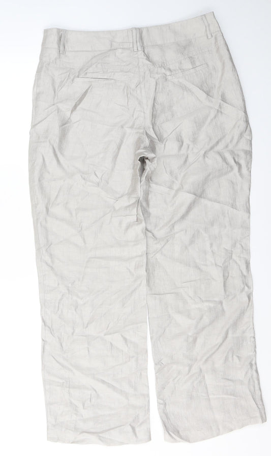 Womens UK Size 18 Gelco Regular Fit  Beige Trousers