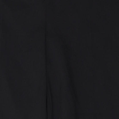 George Womens Black  Polyester Trousers  Size 12 L26 in Regular Button