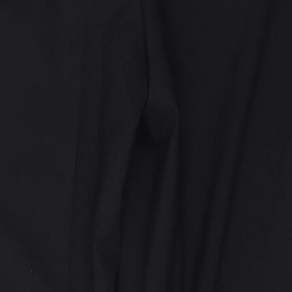 George Womens Black  Polyester Trousers  Size 12 L26 in Regular Button