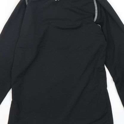 Kipsta Boys Black  Polyester Basic T-Shirt Size 12 Years Halter Pullover