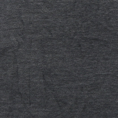 FOREVER 21 Womens Grey  Cotton Cropped T-Shirt Size S Round Neck