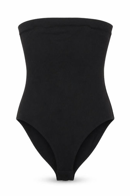 Womens UK Size S FOREVER 21 One-Piece Black Bodysuit