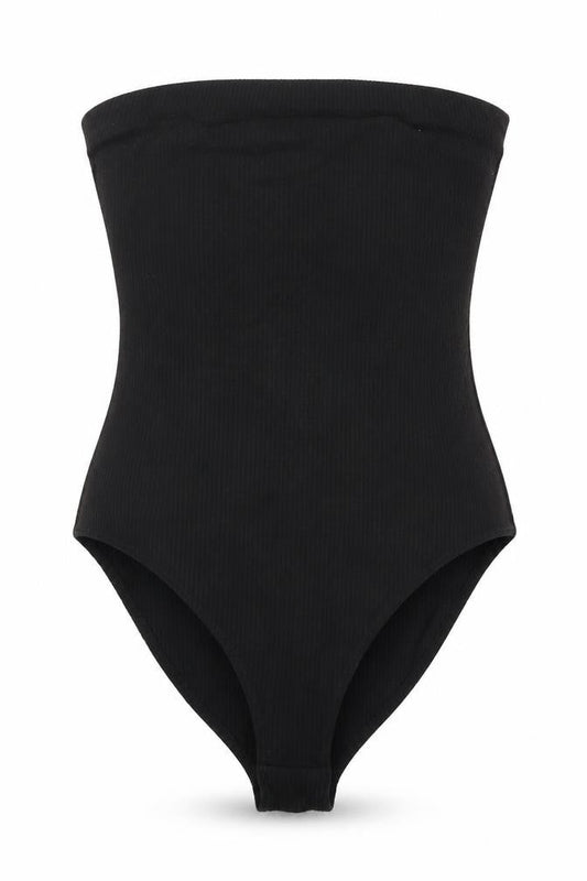 Womens UK Size S FOREVER 21 One-Piece Black Bodysuit