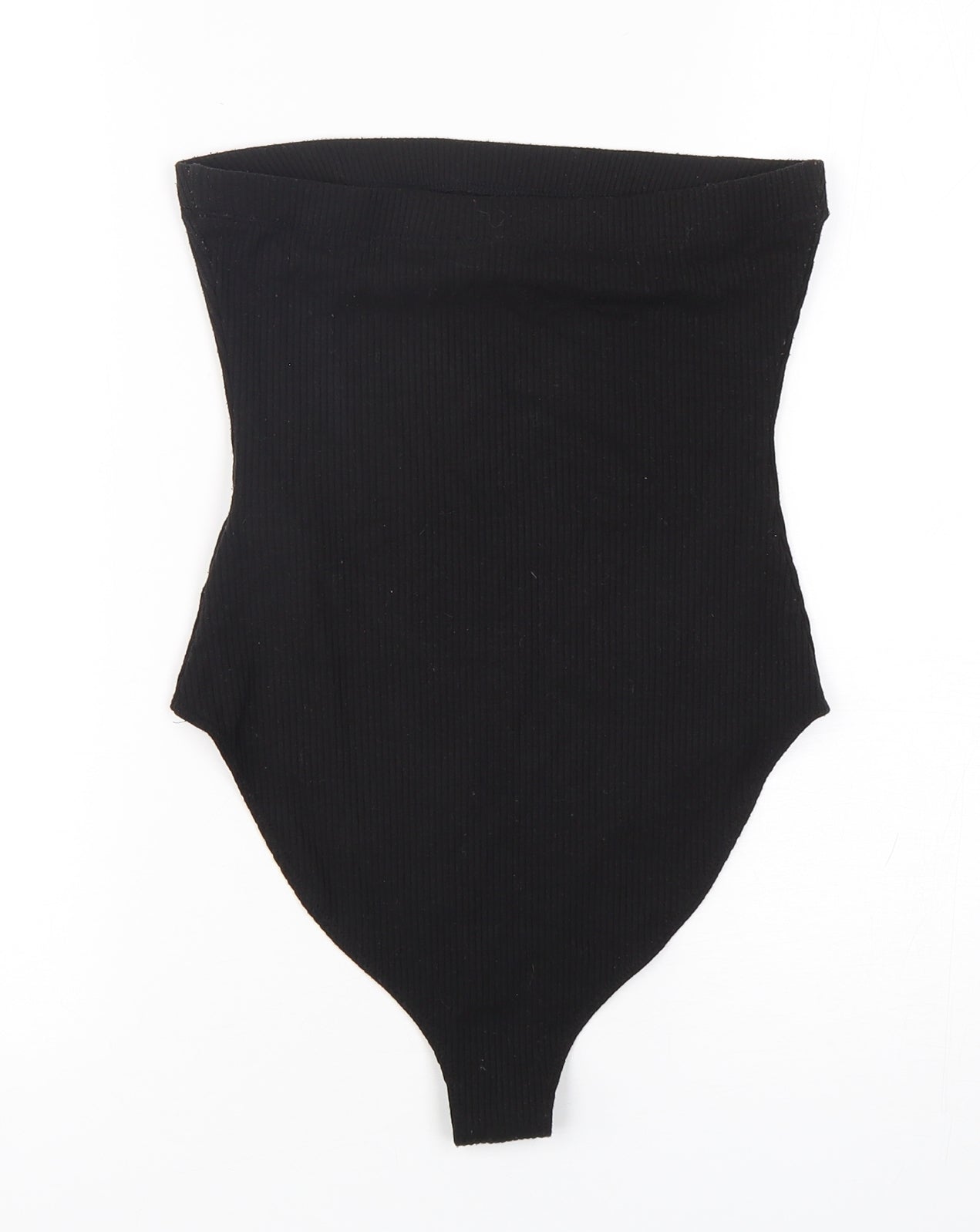 FOREVER 21 Womens Black  Polyester Bodysuit One-Piece Size S  Snap