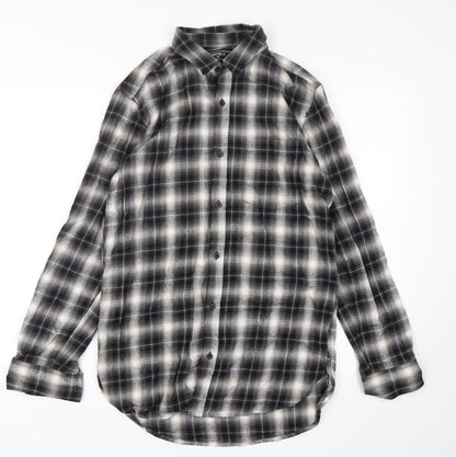Mens UK Size XS FOREVER 21 Green  Button-Up Long Sleeve Casual Shirt