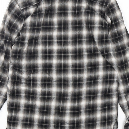 Mens UK Size XS FOREVER 21 Green  Button-Up Long Sleeve Casual Shirt