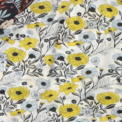 Boohoo Womens Multicoloured Floral Polyester Basic Blouse Size S Boat Neck