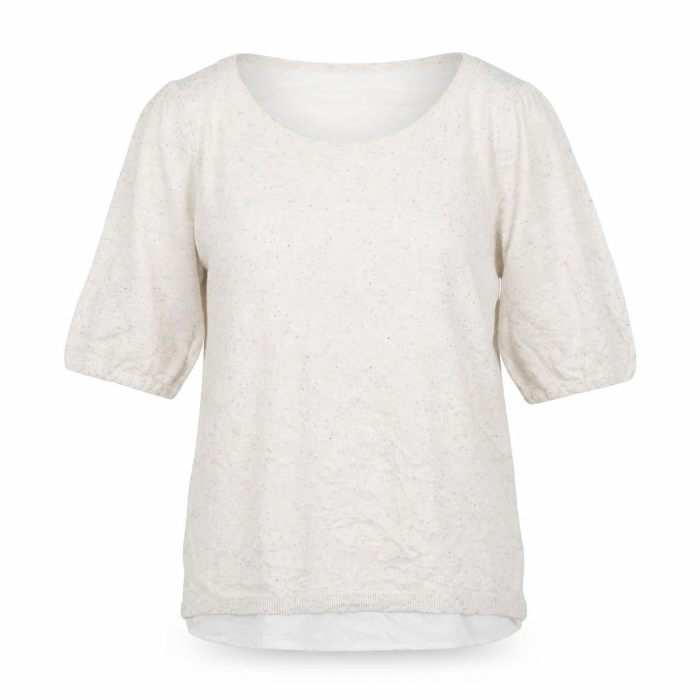 Womens UK Size M H&M Ivory Jersey Blouse