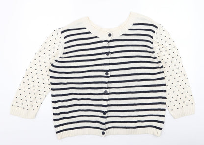Womens UK Size XL Preworn White Pullover Jumper