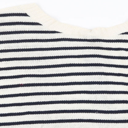 Womens UK Size XL Preworn White Pullover Jumper