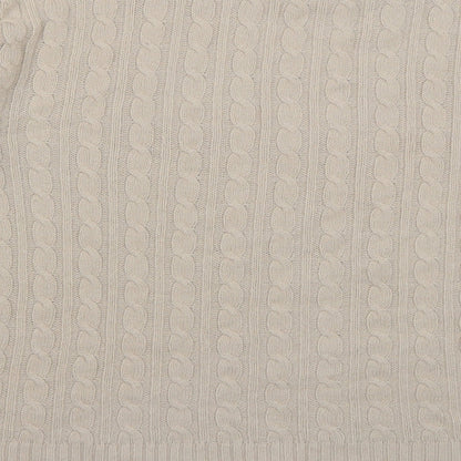 Womens UK Size L Pure & Natural Beige Pullover Jumper