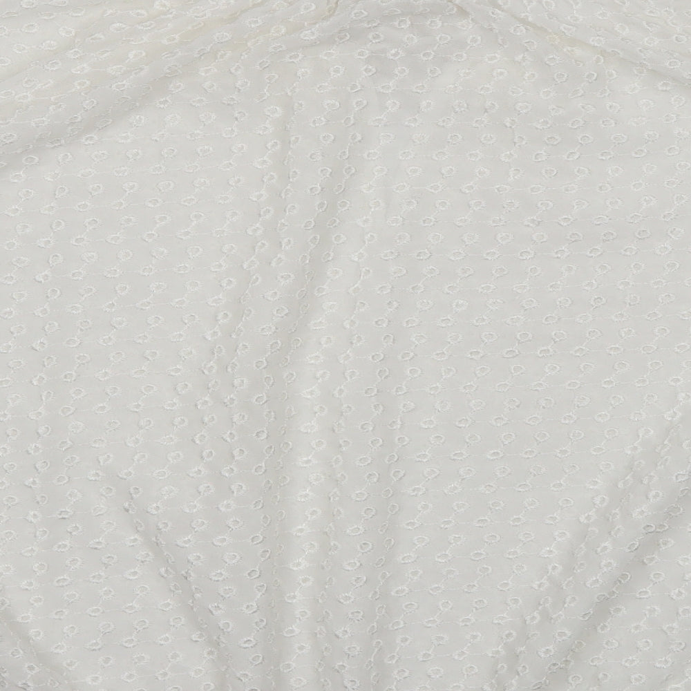 Womens UK Size 14 Marks and Spencer Ivory Basic Blouse