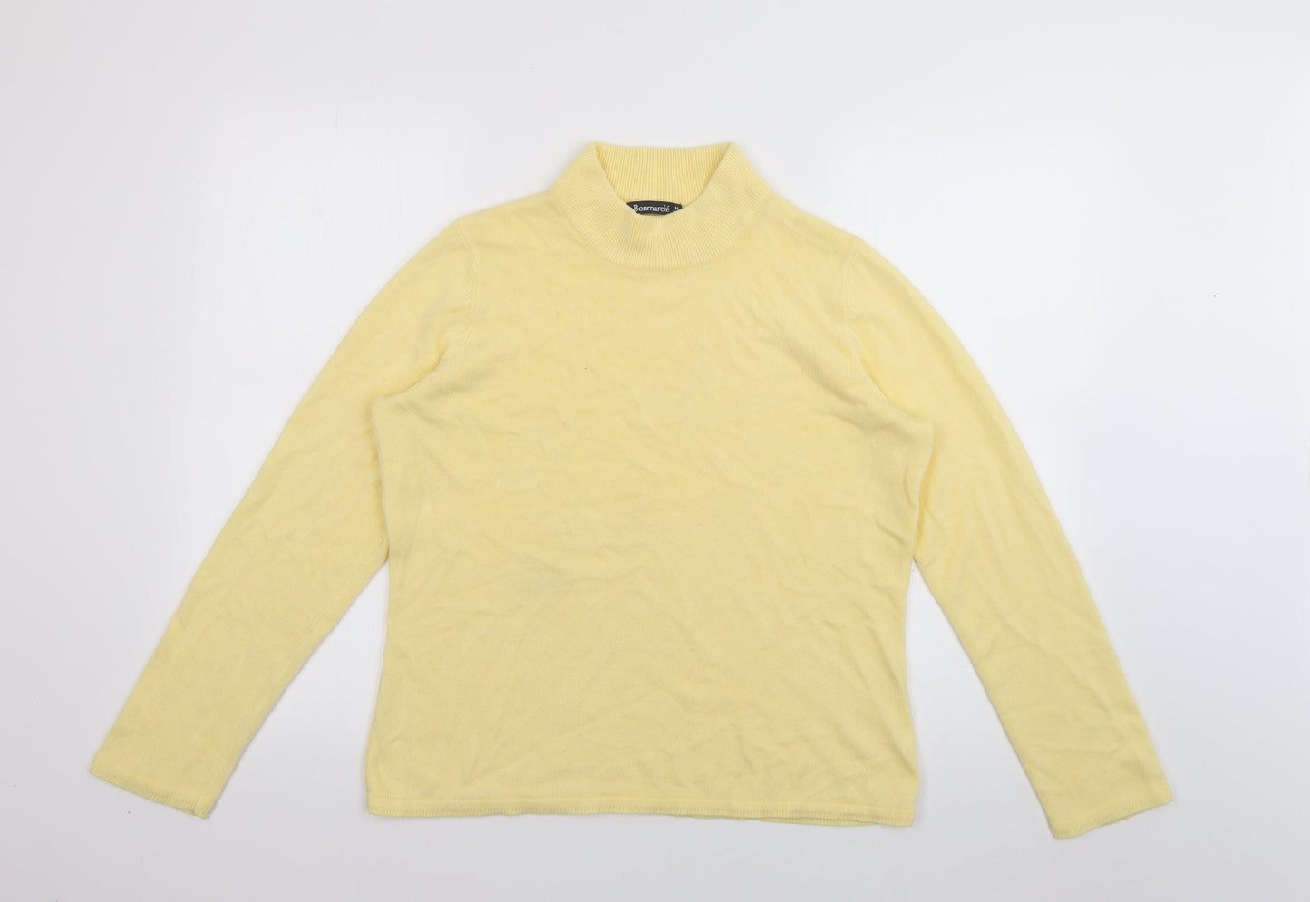 Womens UK Size M Bonmarché Yellow Pullover Jumper
